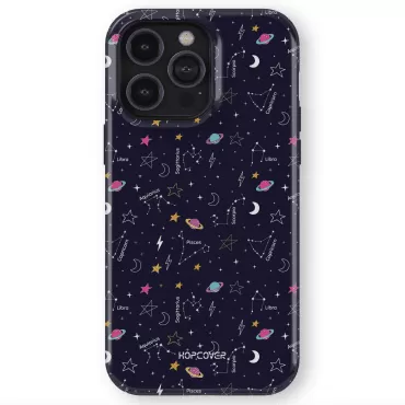 Apple iphone telefono deklas su zodiaku ir kosmosu
